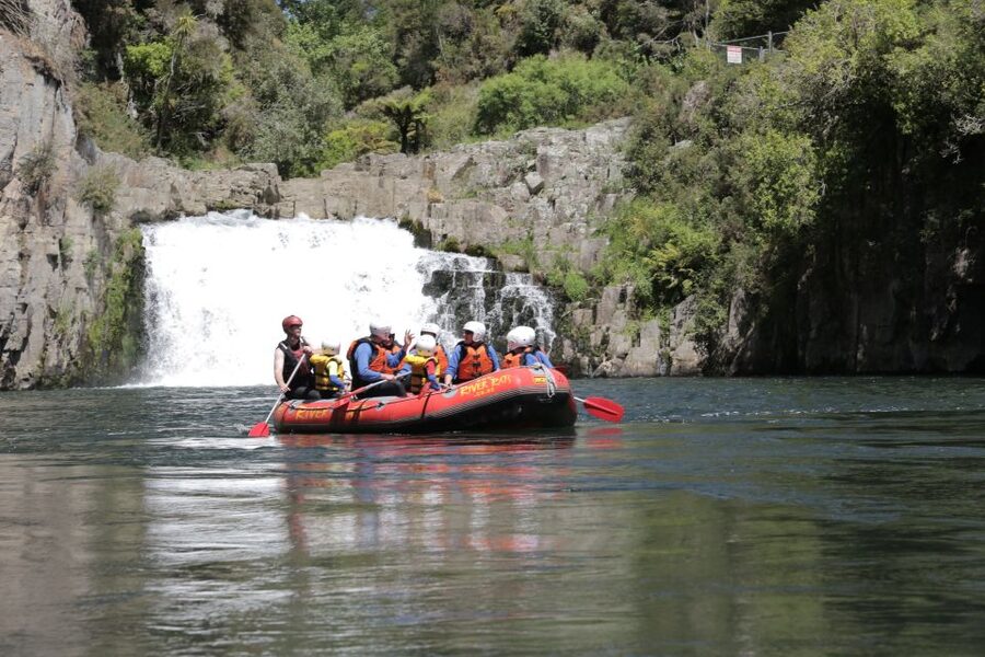 Rangitaiki Rafting Grade 2 - Waterfalls and forest views: the river ride is the show