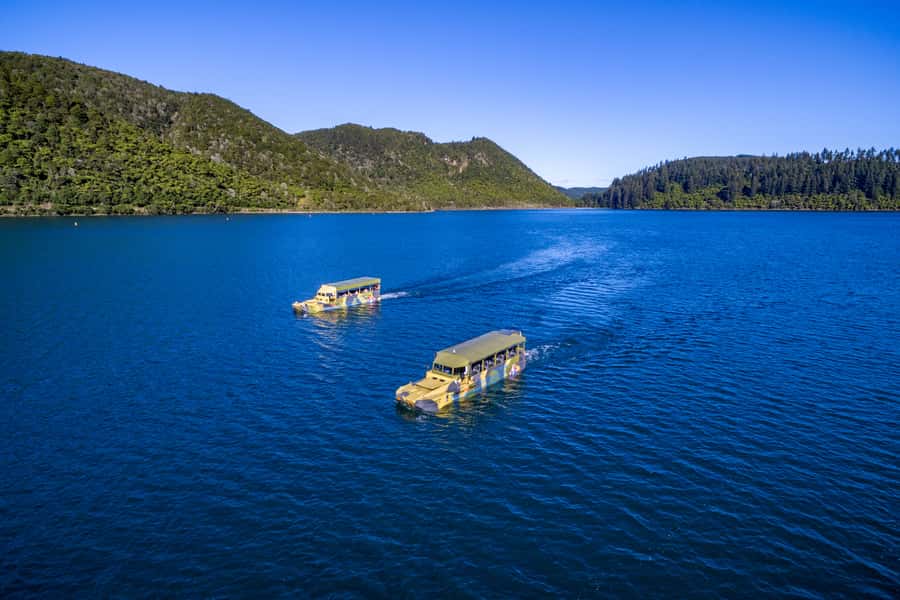Rotorua City and Lakes Duck Tour - Lakes on the menu, Lake Okareka and Tikitapu (Blue Lake) splashdown time