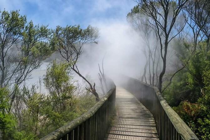 Rotorua Geothermal Living Maori Village Tour Whakarewarewa 6.5hours Tour - Pohutu Geyser From a Safe Distance, and the Timing Moment