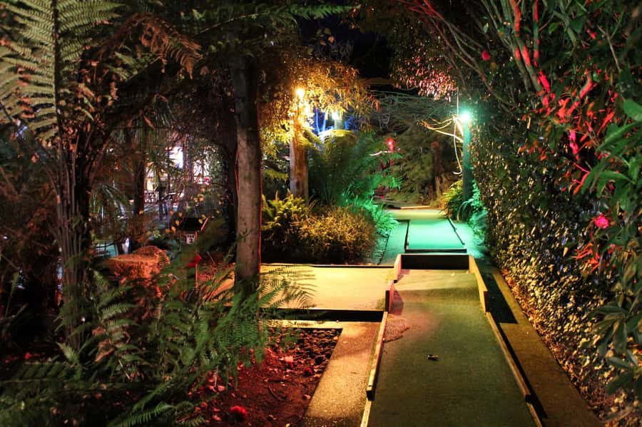 Rotorua: Mini Golf Experience - Entering the course near the giant golf ball