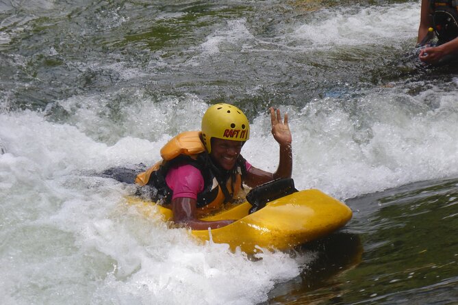 Rotorua Sledging White Water Sledging | Kaitiaki Adventures - The Route Around Rotorua: Lake Rotorua, Lake Rotoiti, and Okere Falls