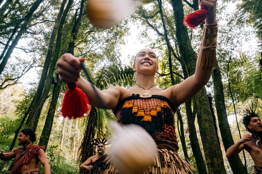 Rotorua: Te Pa Tu Māori Cultural Experience with Dinner - The 4-course Māori fusion feast: forest canapés, seasonal food, and in-house cooking