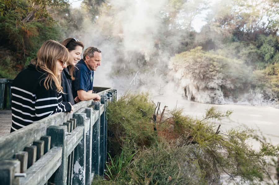 Rotorua: 'Thermal Path Tour' Geothermal half day Tour - Rainbow Mountain and the crater-lake colors you came for