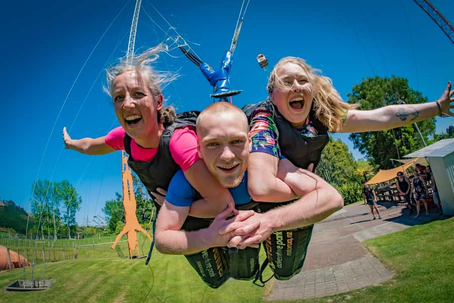 Rotorua: Velocity Valley - One Ride Pass - Swoop: A 40-Meter Rip Cord Giant Swing