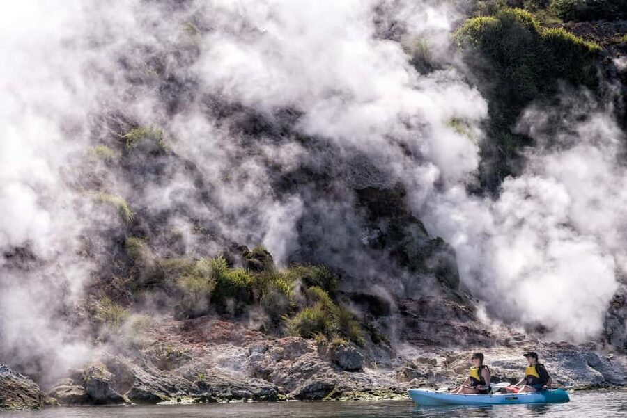 Rotorua: Waimangu Valley Walk and Steaming Cliffs Kayak Tour - Rotorua in One Day: Waimangu Valley Walk Meets Rotomahana Lake Kayak