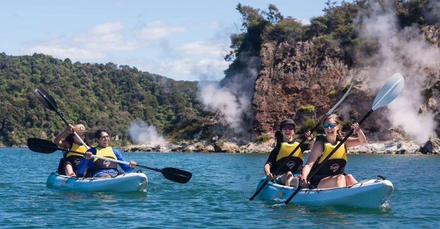 Rotorua: Waimangu Valley Walk and Steaming Cliffs Kayak Tour - Waimangu Volcanic Valley: A Gentle Walk Through Real Geothermal Terrain