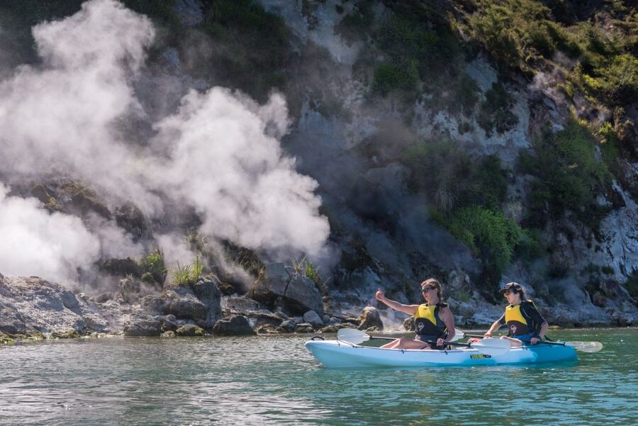 Rotorua: Waimangu Valley Walk and Steaming Cliffs Kayak Tour - From Footsteps to Paddles: Kayak Instruction and Getting on the Water