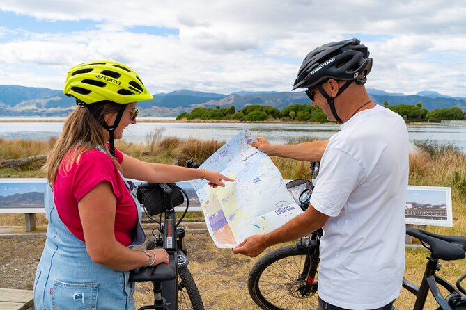 Self-guided E-bike cycle tour with private wine tasting - A Flat, Off-Road Ride to Nelson Wine Country