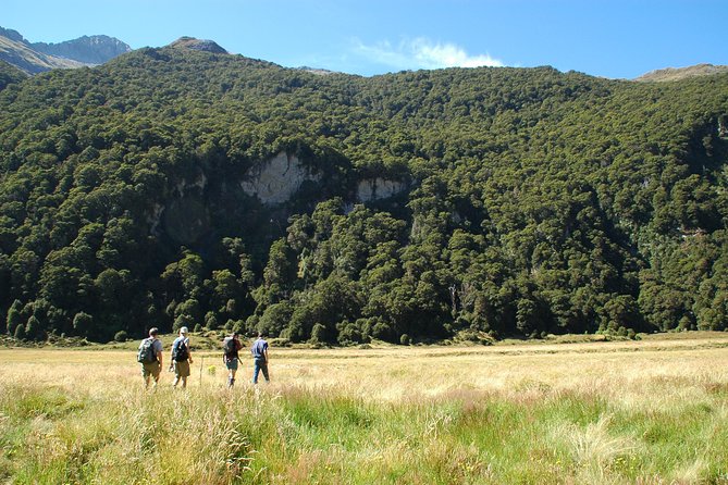 Siberia Experience:Fly-Hike-Jetboat:Wilderness Adventure:Wanaka - Lunch, layers, and the cold-foot factor on river crossings