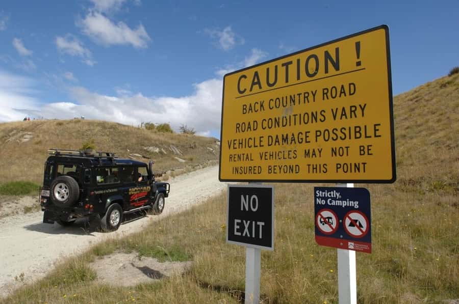 Skippers Canyon 4WD Heritage Tour from Queenstown - Lighthouse Rock, suspension bridge views, and the current closure