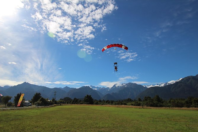 Tandem Skydive 13,000ft from Franz Josef - When Weather Changes the Plan, Here Is What Happens