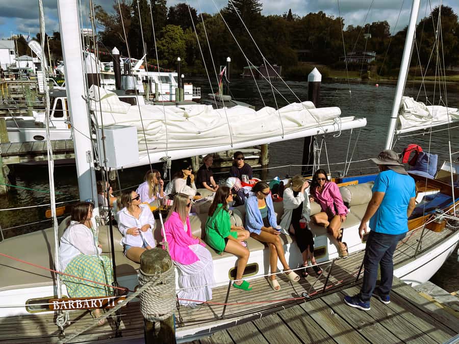 Taupō: Sail Barbary Eco Sailing to the Maori Rock Carvings - Warm drinks, a real onboard perk