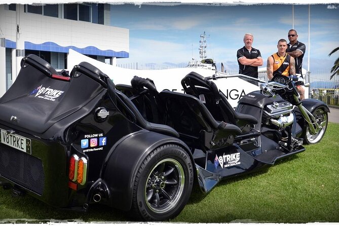 TAURANGA SHORE EXCURSION: Epic 25 min V8 Trike tour of Mt Maunganui & Tauranga - Zespri HQ and Bay Oval: Tauranga’s big-name locals