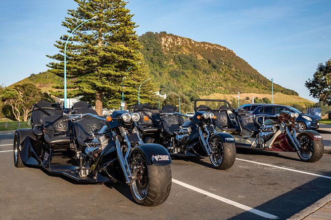 TAURANGA SHORE EXCURSION: Epic 25 min V8 Trike tour of Mt Maunganui & Tauranga - How long it really takes, and why that matters on a shore day