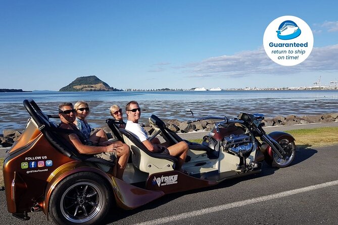 TAURANGA SHORE EXCURSION: V8 TRIKE - 1.5 hour City Sites - Key points to know before you ride