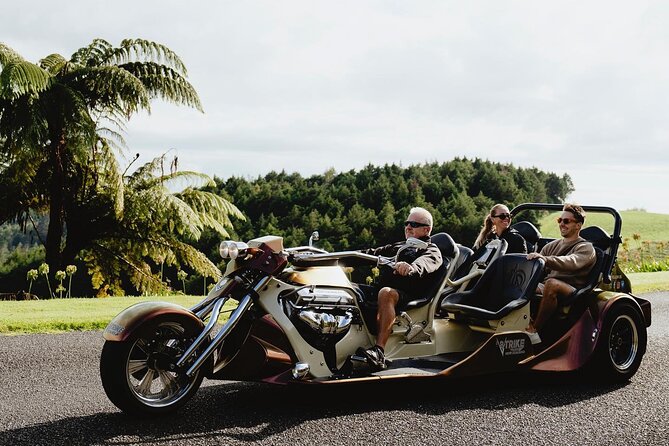 TAURANGA SHORE EXCURSION: V8 TRIKE - 1.5 hour City Sites - Meeting point and timing, what to expect on the road