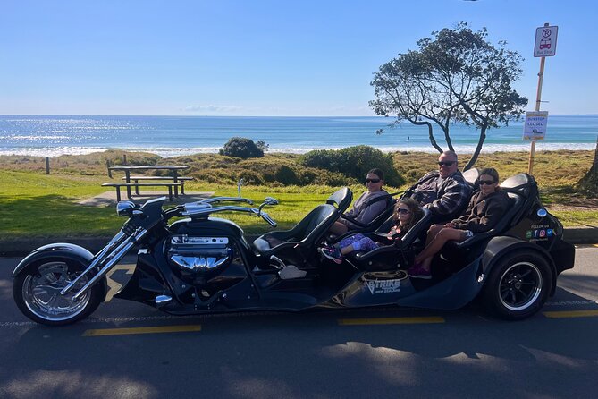 TAURANGA SHORE EXCURSION: V8 TRIKE - 1.5 hour City Sites - The practical value of paying $434.40 per vehicle