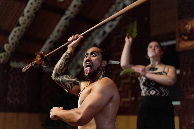 Te Puia: Te Pō Indigenous Evening Experience with Dinner - The geothermal valley at night, plus the people-mover ride