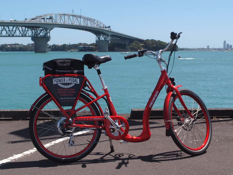 The Classic: Discover Amazing Auckland on an Electric Bike - Wynyard Quarter to Westhaven, plus close-up Harbor Bridge views