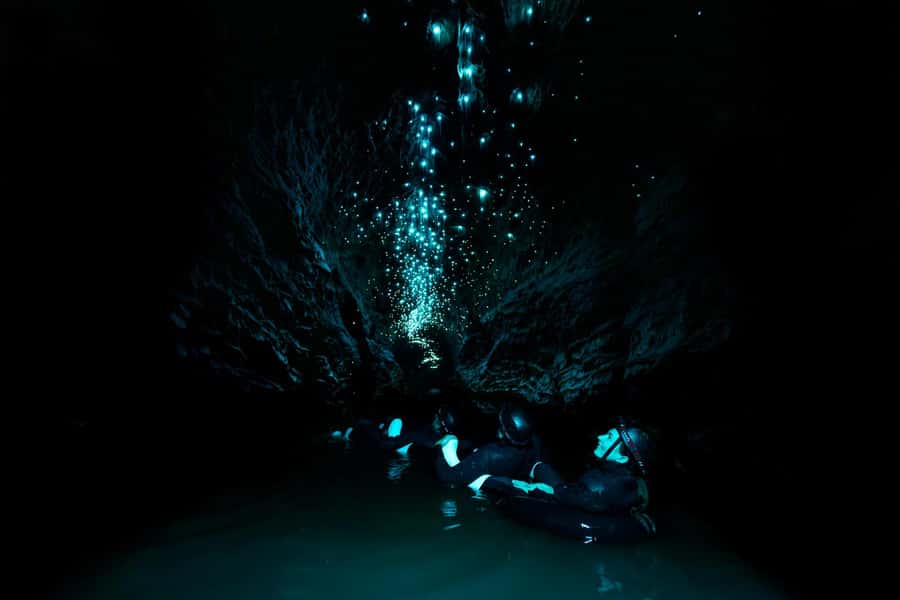 The Waitomo Experience : Okohua Glowworm Cave Tour - Gear up like it’s caving, not like it’s a swim