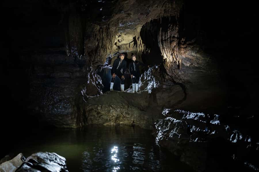 The Waitomo Experience : Okohua Glowworm Cave Tour - Water-level timing, rock slides, and why the route feels real