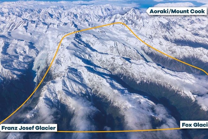 Twin Glacier 35-Minute Helicopter Flight from Fox Glacier - Price and value: $308.70 for 35 minutes of glacier access
