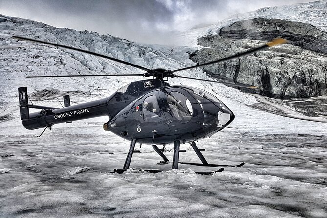 Twin Glacier Fox and Franz, Snow Landing (allow 30 mins - departing Fox Glacier) - The Fox Glacier snow landing: the moment that makes it stick
