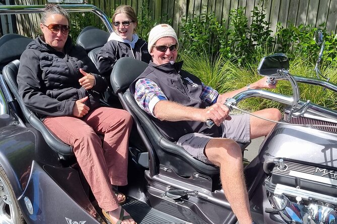 V8 Trike Private Tour of Christchurch - Price and value: $127.22 per group for up to 2 riders