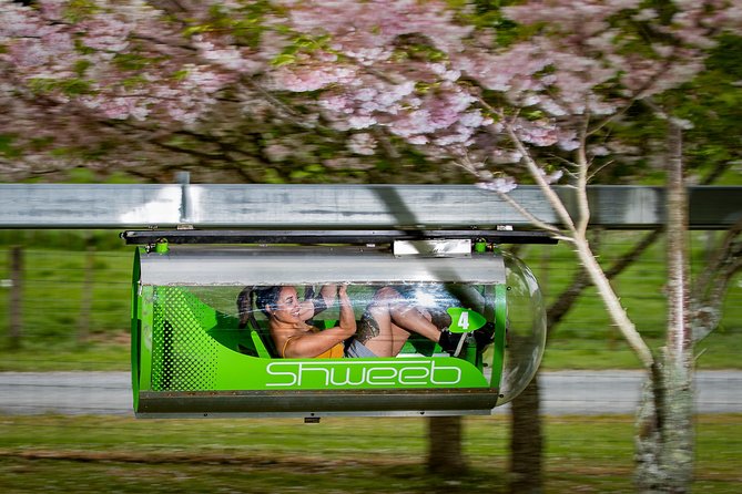 Velocity Valley Rotorua - Your ride lineup: Swoop, Agrojet, Freefall Xtreme, and Shweeb