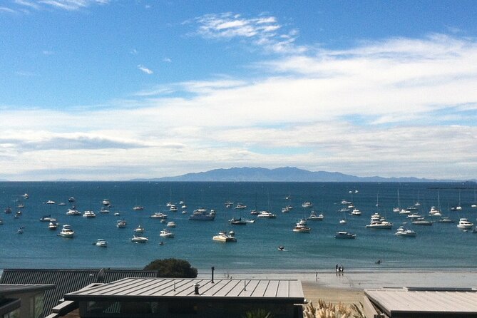 Waiheke Island Half Day Scenic Wine and Lunch - Oneroa village: quick walk, art, and a bay-view cafe mood