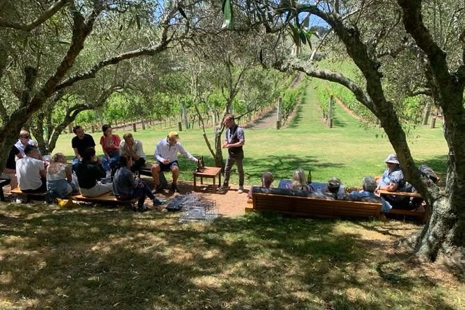 Waiheke Island Wine Tour with Tastings & Gourmet Beachfront Lunch - Mudbrick, Postage Stamp, or Te Motu at 3pm, The Sea-View Finish
