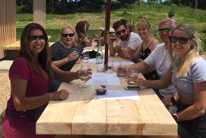 Waiheke island wine tours with Waitiki Tours - Batch Winery: the main tasting with a lunch option and high views