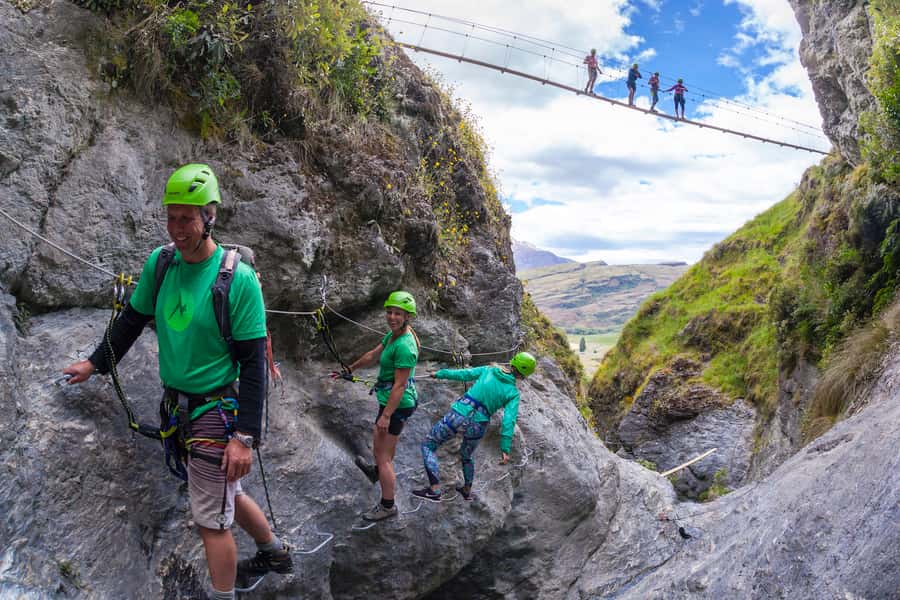 Wanaka: 2-Hour Beginner Waterfall Cable Climb - Snack stop, panoramic views, and the 15-minute return down