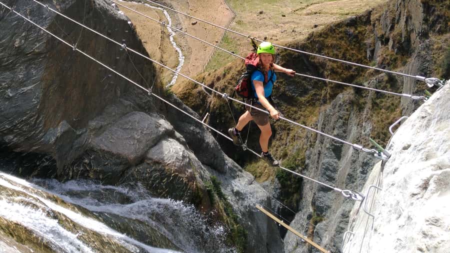 Wanaka: 4-Hour Intermediate Waterfall Cable Climb - Bridges and heights: what the suspension crossings really demand
