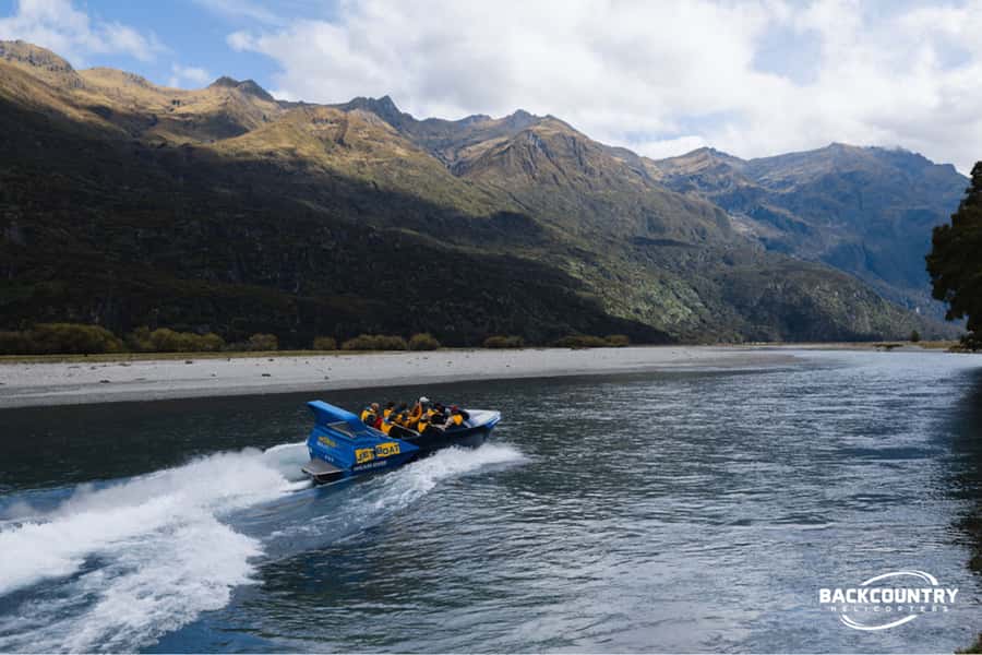 Wānaka: Heli Siberia Max - Helicopter Flight, Hike, Jet Boat - Helicopter over Mount Aspiring, Lake Crucible, and Mt. Pollux Glaciers