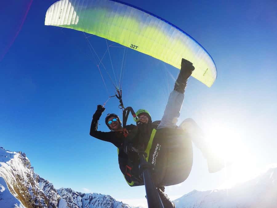 Wanaka: Tandem Paragliding Experience - Your route: Mt Aspiring, Lake Wanaka, and the Twin Waterfalls from above
