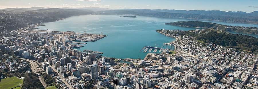 Wellington Helicopter Scenic Flight - Above Wellington’s CBD and harbour, the view clicks fast