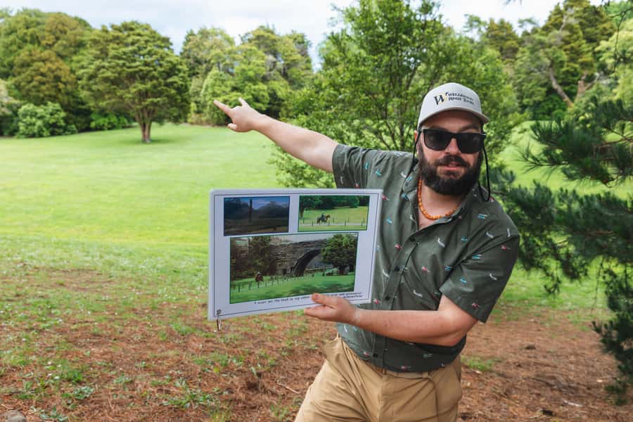 Wellington: Original LOTR Full-Day Tour with Weta & Lunch - Kaitoke Regional Park: Rivendell gates, Legolas poses, swing bridge, and a 800-year-old rimu