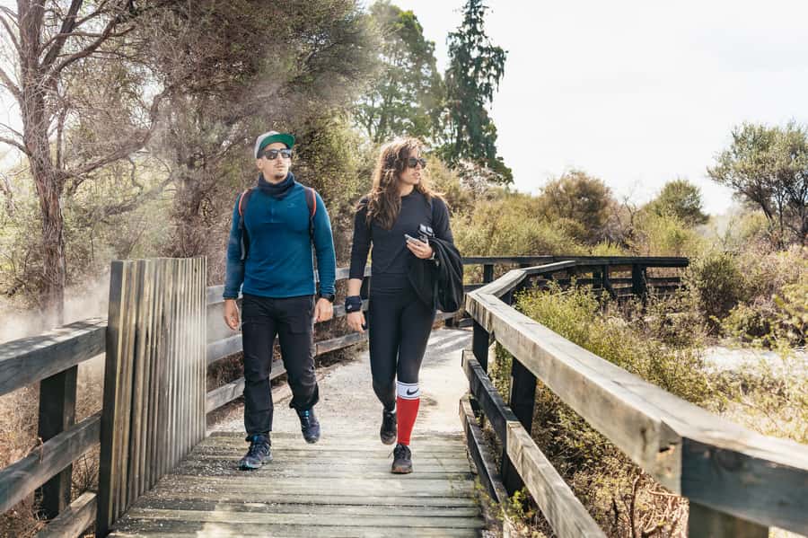 Whakarewarewa: Self-Guided Geothermal Trails - Entering past the memorial archway and into Rahui