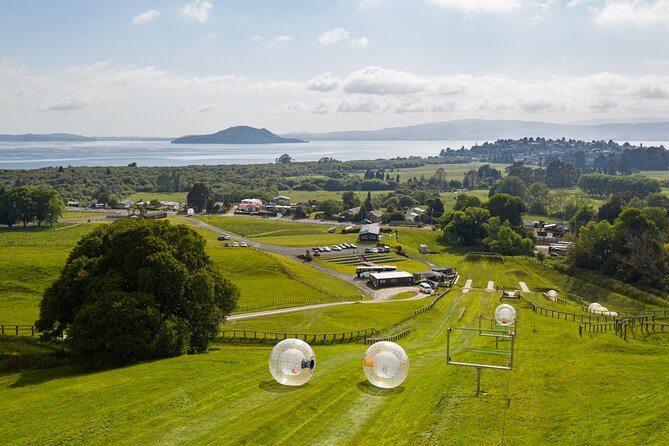 Zorb Inflatable Ball Ride from Mount Ngongotaha in New Zealand - The real flow of the hour: check-in to cooldown